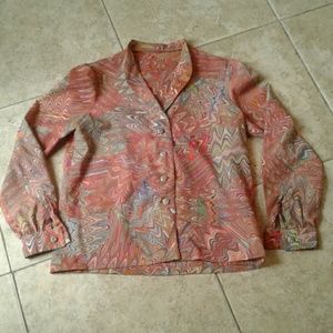 Vintage Inspired Daytrip Button Down Blouse M